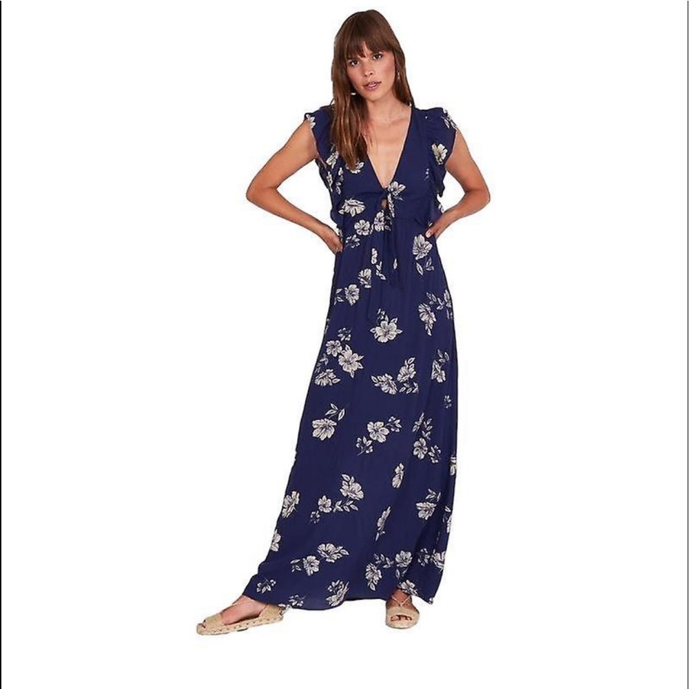 AmuseSociety Carolina Dress - moonlight navy - Size Small